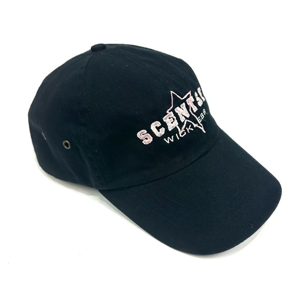 Scentsy Wickless Port & Company Black & Pink Star Baseball Cap/Hat Adjustable